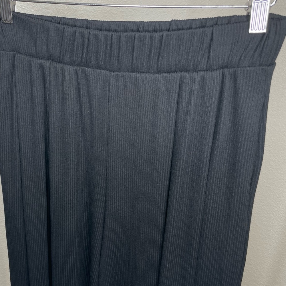 BY TOGETHER ribbed wide leg pull on trousers new - Picture 3 of 4